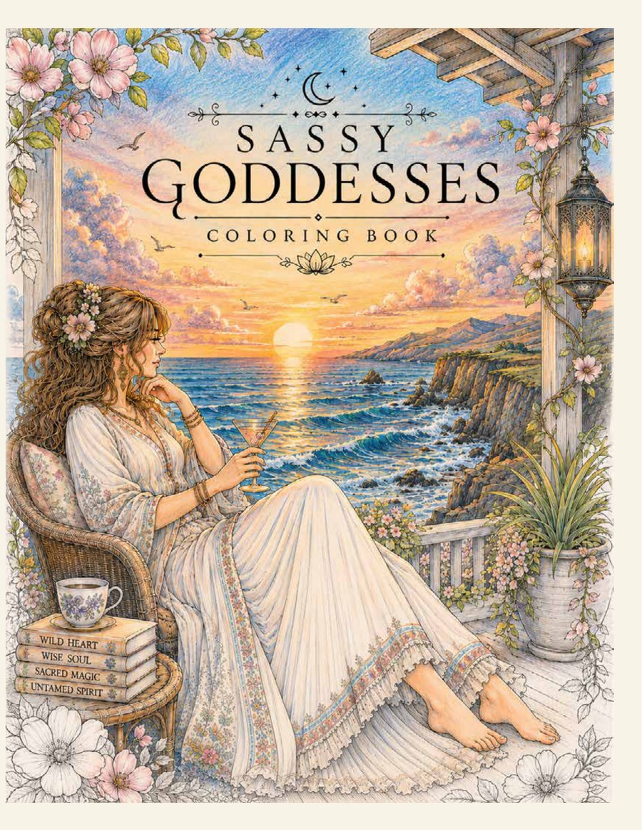 Sassy Goddesses: Coloring Book cover