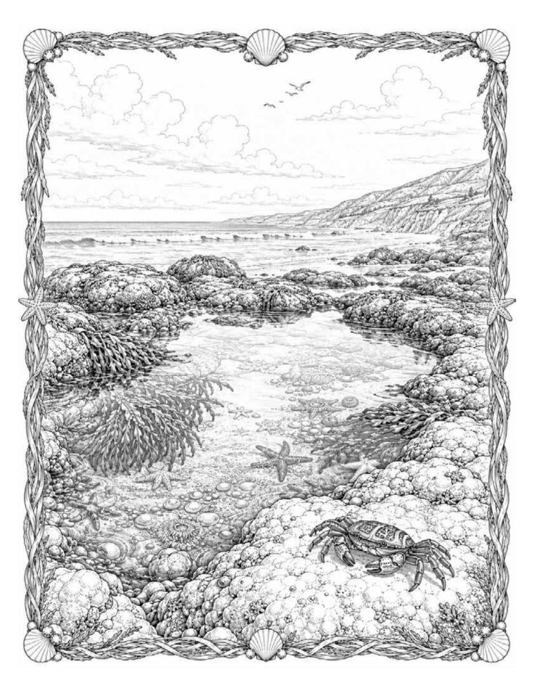 WILD CALIFORNIA: Coast sample page