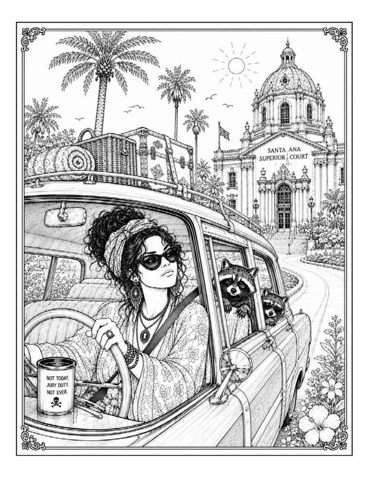 Sassy Goddesses: Coloring Book sample page